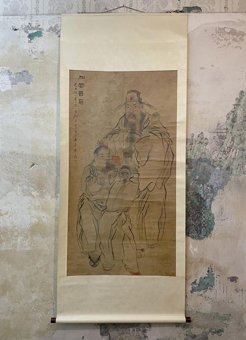 Yan Hua (1682 1756), Die Beglückwünschung des Barons von Jin, Tusche